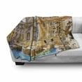 thumbnail image 3 of Vintage Soft Flannel Fleece Throw Blanket, Greece Architecture Composition Detailed Culture Photography Touristic, Cozy Plush for Indoor and Outdoor Use, 50" x 60", Multicolor, by Ambesonne, 3 of 6