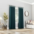 thumbnail image 5 of Sun Zero Brant Tab Top Energy Saving Blackout Window Curtain Panel, 40"X63", Gray, 5 of 9