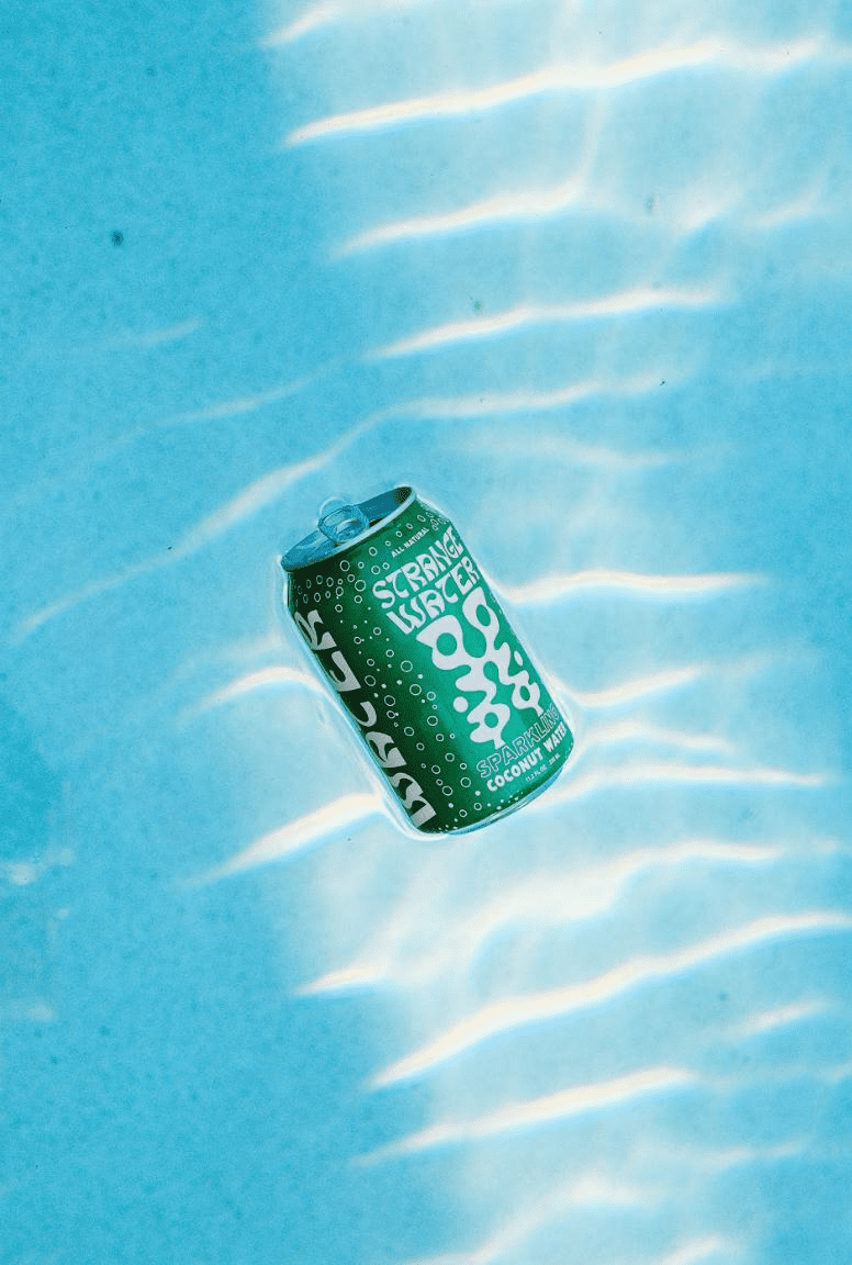 Strange Water Sparkling Coconut Water, 11.2 fl oz Cans, 8 Pack