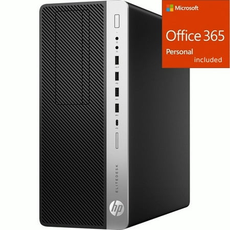 HP EliteDesk 800 G4 Desktop Computer - Core i7 i7-8700 - 16  + Office 365