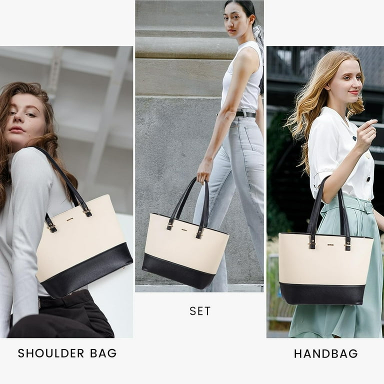 Handbags for Women Shoulder Bags Tote Satchel Hobo 3pcs Purse Set Walmart