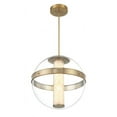 thumbnail image 2 of Minka Lavery Minka Divinely 20 1/2" Wide LED Brass and Clear Glass Globe Pendant, 2 of 2