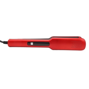 Hair Curler, Hair Straightener Flat Iron Wide Application Negative Ion US Plug 110-220V  for Home Red