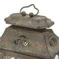 thumbnail image 5 of DecMode 2 Holder Brown Metal Decorative Candle Lantern, Set of 2, 5 of 14