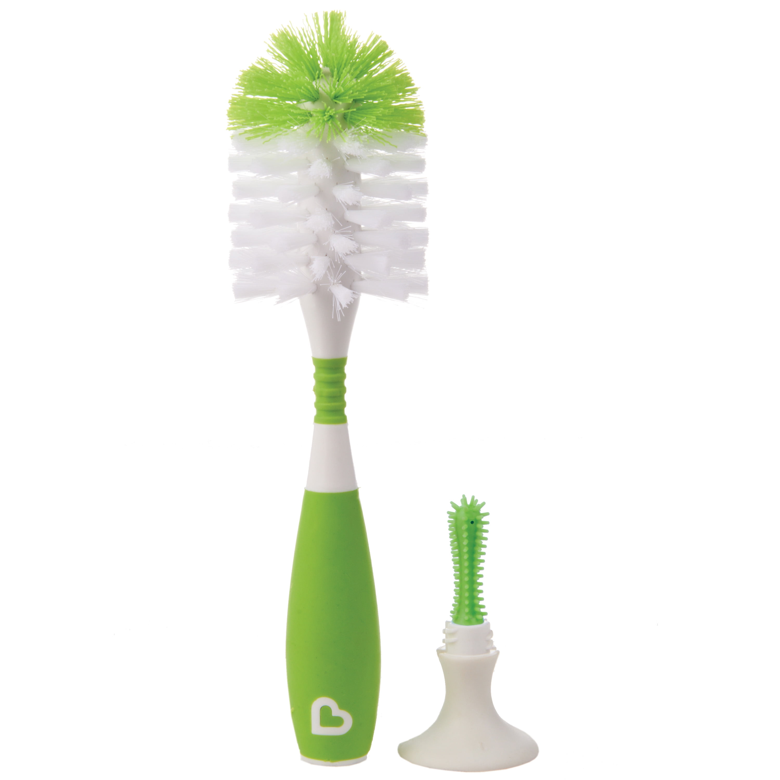 Munchkin Bristle Bottle Brush 2 Pack Green