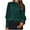 Green, variant on Women Blouses Sparkly Sequin Tunic Top with Cold Shoulder & 3/4 Batwing Sleeve for Party Dressy Glitter Loose Fit Green 2XL