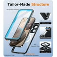 thumbnail image 6 of Magnetic for iPhone 16 Pro Max Case Waterproof,Built-in Screen Protector[IP68 Underwater][Upgrade Military Dropproof][Compatible with MagSafe] Full Body Shockproof Case 6.9''-Blue, 6 of 11