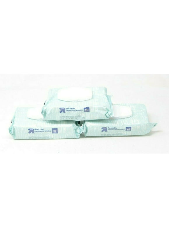 60 Flushable Cleansing Cloth Packs (Set of 3)
