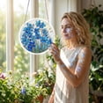 thumbnail image 6 of Acrylic Jigsaw Puzzle Suncatcher - Floral Stained Glass Window Hanging, Wildflower Home Decor Creative Gift for Women Men Mom, 6 of 8