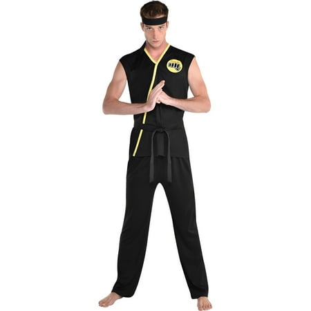 Party City Cobra Kai Halloween Costume for Adults, Standard Size, Includes Top and Pants