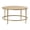Beige Round Abstract Round 31" x 31" x 18", variant on DecMode 31" x 18" Beige Marble Round Coffee Table with Hammered Gold Metal Legs, 1-Piece