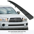 thumbnail image 3 of APS Compatible with Toyota Tacoma 2005-2011 Lower Bumper Stainless Steel Black 8x6 Horizontal Billet Front Grill Grille Insert T85461J, 3 of 7