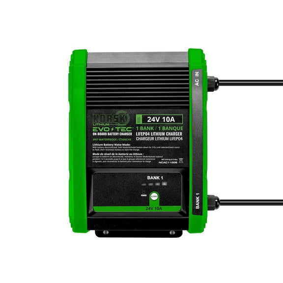 Norsk Lithium NCAC11006 24V 10A 1 Bank Lithium On Board Charger