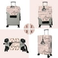 thumbnail image 3 of Travel Luggage Cover Suitcase Protector Fits 18-32 Inch Luggage Wheel Covers Patterned Travel Related Items Flower Luggage Protector Elastic Luggage Anti-scratch Suitcase Cover L, 3 of 6