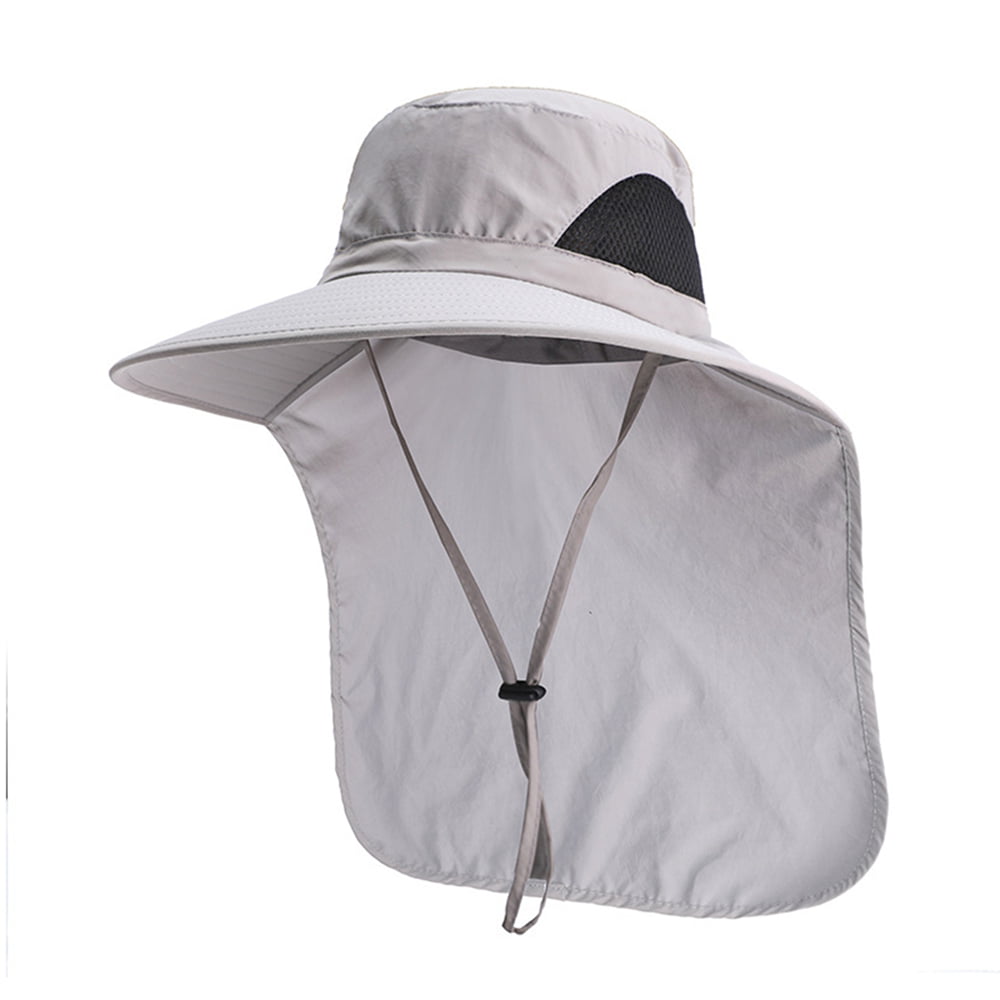 Decentron Mens Sun Hat UPF50 Wide Brim Quick Dry Boonie Hat Mesh Top Safari Hat 