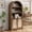 Oak, variant on 69" Tall Arched Bookshelf with Doors, Modern Wood Bookcase Cabinet with 5 Tier Storage Shelf for Living Room,Oak