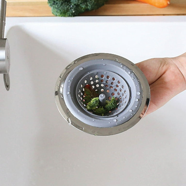 2-in-1 Silicone Sink Strainer with Stopper