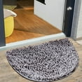 thumbnail image 5 of TaTaai 2Pcs Semicircular Indoor Door Mat, Dirt Resistant and Absorbent, Sturdy Non-Slip Flannel Backing, Easy to Clean, Washable Low-Profile Doormat for Entryway, 5 of 7