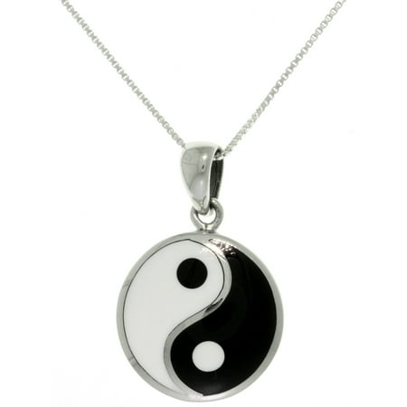 Jewelry Trends Sterling Silver Yin Yang Necklace