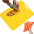 thumbnail image 2 of Silicone Cutting Mat & Yellow Silicone Cutting Board, Flexible Silicone Cutting Board, Non-Scratch Chopping Mat with Easy Grip, Dishwasher Safe for Fruits Vegetables, by Goohae, 2 of 9
