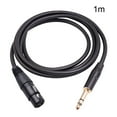 thumbnail image 1 of Noise Balanced Female XLR to TRS Stereo 6 35mm Cable for Sound Systems, 1 of 10