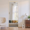 thumbnail image 5 of Sybels Rectangle Floor Mirror, 64" Full-Length Mirror in Aluminum for Bedroom & Living Spaces, Gold, 5 of 7