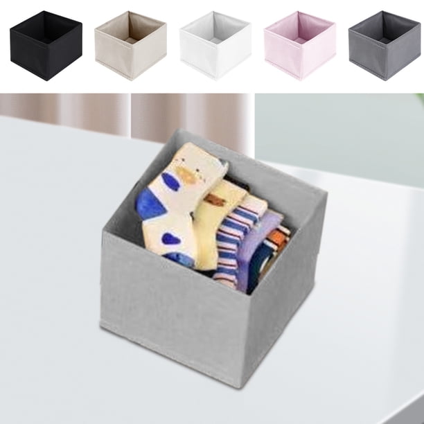 Bolsa de almacenamiento de ropa Organizador no tejido de alta resistencia | Asas reforzadas Contenedor plano plegable para armario dormitorio dormitorio universitario move travel | 14x14x12cm