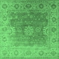 thumbnail image 1 of Ahgly Company Indoor Square Oriental Emerald Green Industrial Area Rugs, 3' Square, 1 of 4