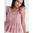 thumbnail image 5 of Scoop Women’s Flowy Lace Cotton Top, Sizes XS-XXL, 5 of 6