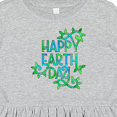 thumbnail image 4 of Inktastic Happy Earth Day with Leaves Girls Toddler Dress, 4 of 5