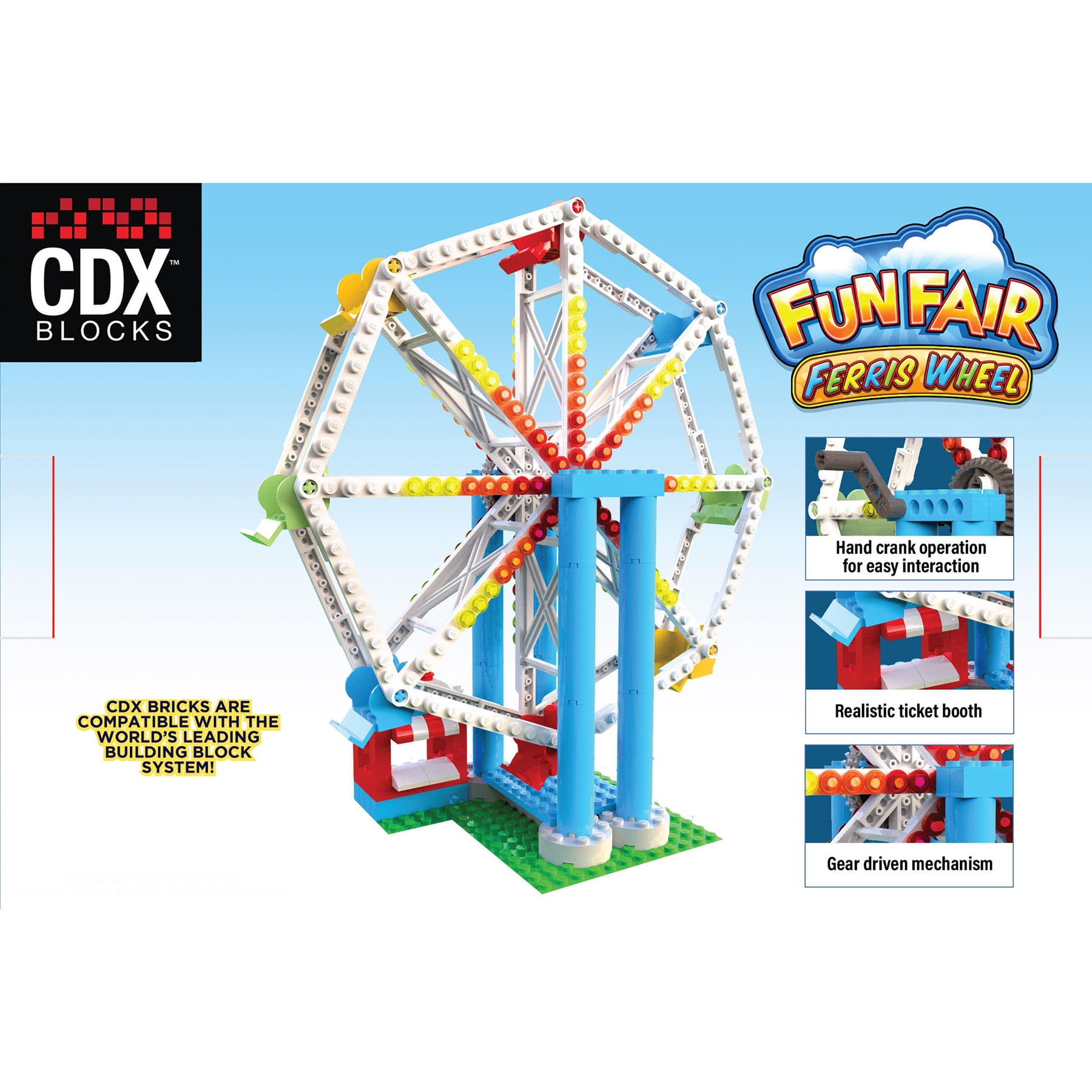  CDX Blocks: Flyer - 539 Pieces, Building Brick Set, Gravity  Powered Roller Coaster Model, Promotes STEM Learning : Toys & Games