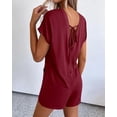thumbnail image 6 of BTFBM Rompers for Women Summer Casual Dressy One Piece Shorts Tshirt Pants Jumpsuit Beach Vacation Clothes Outfit, 6 of 9