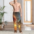 thumbnail image 2 of Balery Red And Blue Fire Dragon B Pantalones de pijama para hombre, pijama ultraligero, pantalón de descanso-XX-Large, 2 of 6