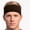 1-pack brown, variant on Men's Cotton Headband Sweatband 3" Wide Size X-Large Yoga Sports Fitness Made in USA Black