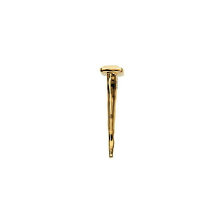 - 14k Yellow Gold 3D Religious Nail Slide Pendant