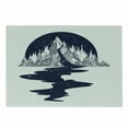 thumbnail image 1 of Blue and White Cutting Board, River of Stars Pouring down from a Mountain Landscape, Decorative Tempered Glass Cutting and Serving Board, Small Size, Dark Blue and White, by Ambesonne, 1 of 1