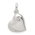 thumbnail image 3 of Sterling Silver Cubic Zirconia Heart Pendant, 3 of 5