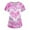 Pink, variant on Womens Valentine's Day Scrub Tops Short Sleeve V Neck Heart Print Shirts Nursing Working Uniform 2026 Valentine's Day New Medical Plus Size Scrub T Shirts