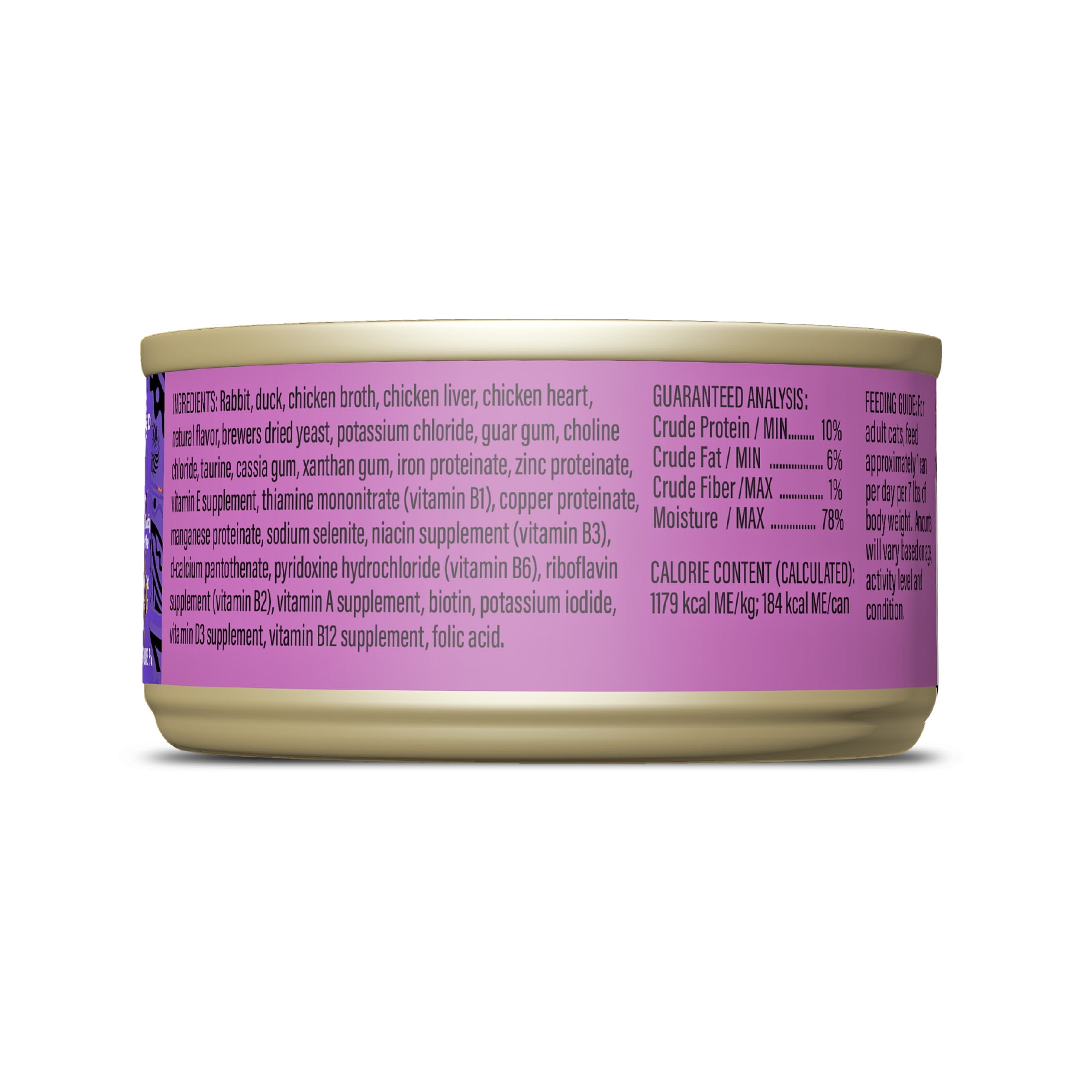 Tiki Cat After Dark Soft Pate Wet Cat Food, Dark Rabbit & Chicken Liver Recipe, 5.5 oz. Can