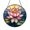 Acrylic 3.5 Inch, variant on Radiant Pink Flower Faux Stained Glass Window Hanging