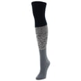thumbnail image 3 of MeMoi Three Tone Over The Knee Socks - Womens - Female, One Size, Dark Brown, 3 of 4