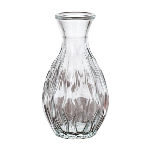 Glass Bud Vase, Small Glass Vase for Elegant Centerpiece, Mini Vase for Flowers, Small vase for Home Wedding Living Room Wedding Party