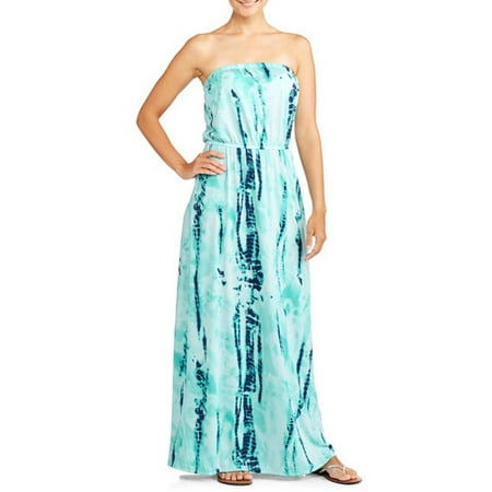 Faded Glory Women S Tye Dye Strapless Maxi Dress Faded Glory Women S Tye Dye Strapless Maxi Dress
