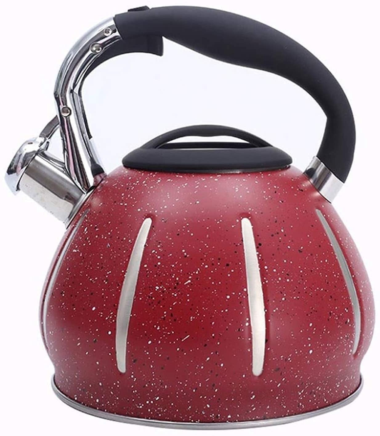 Tea Kettle Whistling Tea Pots Red Stainless Steel Whistling Tea Kettle