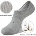 thumbnail image 3 of No Show Socks Womens Cotton Low Cut Non Slip Casual Socks Invisible Flat Boat Liner Socks (6/9 Pairs), 3 of 5