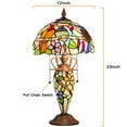 thumbnail image 7 of Tiffany Lamp Stained Glass Table Lamp 12x12x23 Inches 3-Light Mother-Daughter Vase Style Desk Reading Light Decor for Home Office Bedroom Living Room, 7 of 7