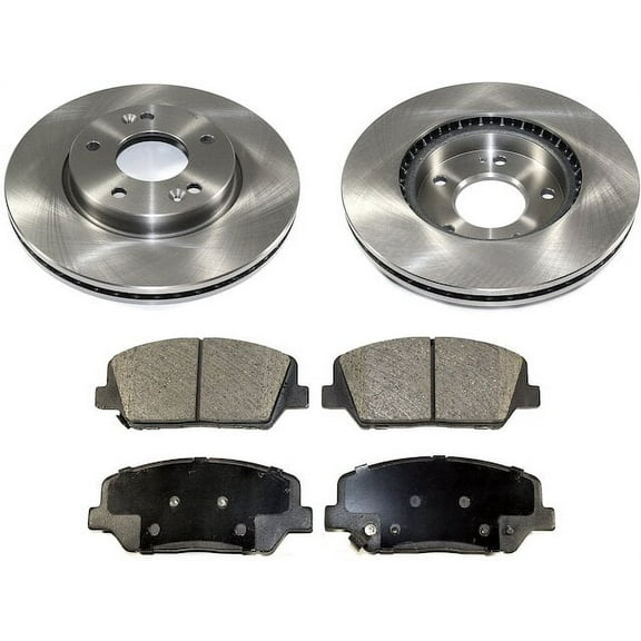 Front Brake Pad and Rotor Kit - Compatible with 2013 - 2016 Hyundai Elantra 2014 2015