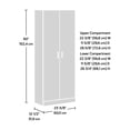 thumbnail image 3 of Sauder Select Armoire de Rangement en Bois d'Ingénierie, Fini Blanc, 3 of 8