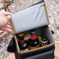 thumbnail image 2 of Bolsa De Almacenamiento De Botella De Condimento Bolsa de almacenamiento para botellas de condimentos SUNDICK, paquete de hielo aislado simple plegable (negro), 2 of 8