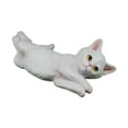 thumbnail image 2 of Estatuilla de gato tumbado escultura decorativa resina moderna shamjiam, 2 of 8